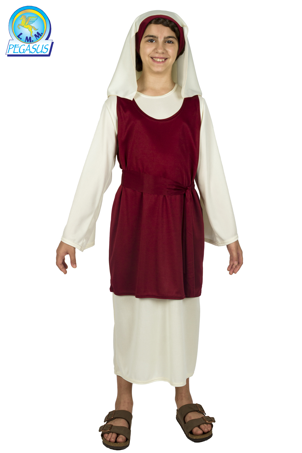 PASTORELLA DEL PRESEPE BORDEAUX BAMBINA